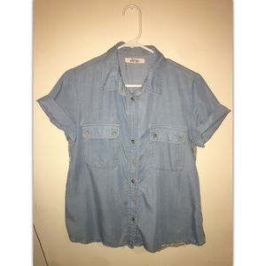 Cute blue button up shirt